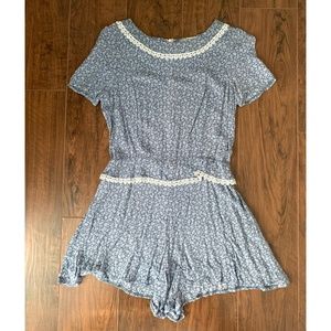 FLORAL Vintage Short Romper